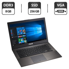 Ультрабук Б-класс Asus Pro B400A / 14" TN / Intel Core i5-3427U (2(4) ядра по 1.8-2.8GHz) / 8GB DDR3 / 256GB SSD / HD Graphics 4000 / WebCam / VGA б/в