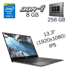 Ультрабук Dell XPS 13 9370 / 13.3" (1920x1080) IPS / Intel Core i5-8250U (4 (8) ядра по 1.6 - 3.4 GHz) / 8 GB DDR4 / 256 GB SSD / Intel UHD Graphics 620 / WebCam / Windows 10 б/в