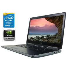 Робоча станція Dell Precision 7710 / 17.3" IPS / Core i7-6820HQ (4(8) ядра по 2.7-3.6 GHz) / 32GB DDR4 / 512GB SSD M.2 + 1000GB HDD / Quadro M3000M, 4GB GDDR5, 256-bit / WebCam / АКБ не тримає б/в
