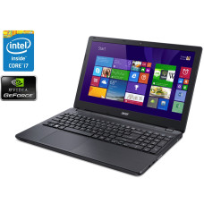 Ігровий ноутбук Acer Aspire E5-571G-70NY / 15.6" IPS / Core i7-5500U (2(4) ядра по 2.4-3 GHz) / 8GB DDR3 / 240GB SSD / GeForce 840M, 2GB DDR3, 64-bit / WebCam / DVD-RW б/в