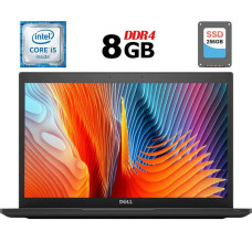 Ультрабук Б-клас Dell Latitude 7480 / 14" (1920x1080) IPS / Intel Core i5-6300U (2 (4) ядра по 2.4 - 3.0 GHz) / 8 GB DDR4 / 256 GB SSD / Intel HD Graphics 520 / HDMI б/в