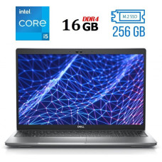 Ноутбук Б-клас Dell Latitude 5530 / 15.6" (1920x1080) IPS Touch / Intel Core i5-1235U (10 (12) ядер по 1.3 - 4.4 GHz) / 16 GB DDR4 / 256 GB SSD M.2 / Intel Iris Xe Graphics / WebCam / USB 3.2 / HDMI / Windows 10 б/в