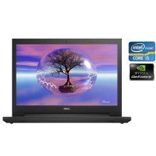 Ноутбук А-клас Dell Inspiron 3542 / 15.6" (1366x768) TN / Intel Core i5-4210U (2 (4) ядра по 1.7 - 2.7 GHz) / 4 GB DDR3 / 128 GB SSD / nVidia GeForce 820M, 1 GB DDR3, 64-bit / WebCam / DVD-RW / Win 10 Pro б/в