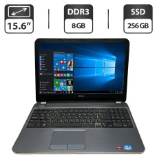 Ноутбук Б-клас Dell Inspirion 15R-5521 / 15.6" (1366x768) TN / Intel Core i5-3337U (2 (4) ядра по 1.8 - 2.7 GHz) / 8 GB DDR3 / 256 GB SSD / Intel HD Graphics 4000 / WebCam / HDMI б/в