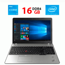 Ноутбук Lenovo ThinkPad E570 / 15.6" (1366x768) TN / Intel Core i5-7200U (2 (4) ядра по 2.5 - 3.1 GHz) / 16 GB DDR4 / 128 GB SSD / Intel HD Graphics 620 б/в