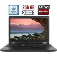Робоча станція Dell Precision 3510 / 15.6" IPS / Core i7-6820HQ (4(8) ядра по 2.7-3.6GHz) / 16GB DDR4 / 256GB SSD M.2 NEW / AMD FirePro W5130M, 2GB GDDR5, 128bit / WebCam / HDMI / АКБ NEW б/в