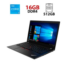 Ультрабук Lenovo ThinkPad T14 Gen 1 / 14" (1920x1080) IPS / Intel Core i5-10310U (4 (8) ядра по 1.7 - 4.4 GHz) / 16 GB DDR4 / 512 GB SSD / Intel UHD Graphics / WebCam б/в