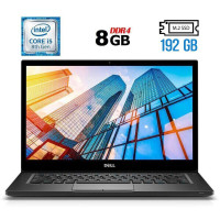 Ноутбук Б-клас Dell Latitude 7490 / 14" (1920x1080) IPS / Intel Core i5-8350U (4 (8) ядра по 1.7 - 3.6 GHz) / 8 GB DDR4 / 192 GB SSD M.2 / Intel UHD Graphics 620 / WebCam / USB 3.1 / HDMI / Windows 10 б/в
