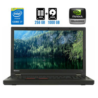 Роб. станція Lenovo Thinkpad W541 / 15.6" TN / Core i7-4810MQ (4(8) ядра по 2.8-3.8GHz) / 16GB DDR3 / 256GB SSD + 1000GB HDD / Quadro K2100M, 2GB / WebCam б/в