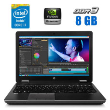 Мобільна робоча станція Б-клас HP ZBook 15 / 15.6" (1920x1080) TN / Intel Core i7-4700HQ (4 (8) ядра по 2.4 - 3.4 GHz) / 8 GB DDR3 / 256 GB SSD / nVidia Quadro K610M, 1 GB GDDR5, 64-bit / WebCam / DVD-ROM б/в