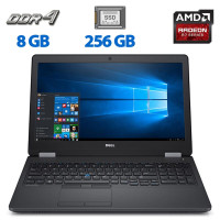 Ноутбук Б-класс Dell Latitude E5570 / 15.6" TN / Core i7-6600U (2(4) ядра по 2.6-3.4 GHz) / 8GB DDR4 / 256GB SSD / Radeon R7 M360, 2GB DDR3, 64-bit / WebCam / HDMI б/в