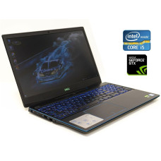 Ігровий ноутбук Dell G3 3590 / 15.6" (1920x1080) IPS / Intel Core i5-9300H (4 (8) ядра по 2.4 - 4.1 GHz) / 8 GB DDR4 / 256 GB SSD M.2 / nVidia GeForce GTX 10 , 96 біт / WebCam б/в