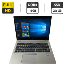 Ультрабук Б-клас HP EliteBook 840 G5 / 14" (1920x1080) IPS Touch / Intel Core i5-8250U (4 (8) ядра по 1.6 - 3.4 GHz) / 16 GB DDR4 / 256 GB SSD / Intel UHD Graphics 620 / WebCam б/в