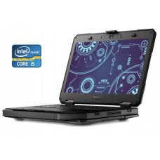 Захищений ноутбук Dell Latitude 5414 Rugged / 14" (1366x768) TN / Intel Core i5-6300U (2 (4) ядра по 2.4 - 3.0 GHz) / 8 GB DDR4 / 240 GB SSD / Intel HD Graphics 520 / WebCam / Win 10 Pro б/в