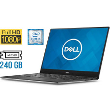 Ультрабук Dell XPS 13 9360 / 13.3" IPS / Intel Core i5-7200U (2(4) ядра по 2.5-3.1GHz) / 4GB DDR3 / 240GB SSD M.2 / HD Graphics 620 / WebCam / Fingerprint / Win 10 б/в