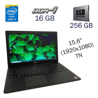 Ноутбук Dell Latitude 3500 / 15.6" TN / Intel Core i5-8265U (4(8) ядра по 1.6-3.9 GHz) / 16GB DDR4 / 256GB SSD / UHD Graphics / WebCam б/в