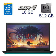 Ігровий ноутбук Dell G5 15 5500 / 15.6" (1920x1080) IPS / Intel Core i7-10750H (6 (12) ядер по 2.6-5 GHz) / 16 GB DDR4 / 512 GB SSD / nVidia GeForce RTX 2060, 6 GB GDDR6, 192-bit / WebCam б/в