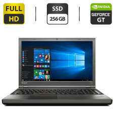 Ноутбук Lenovo ThinkPad T540p / 15.6" (1920x1080) TN / Intel Core i7-4600M (2 (4) ядра по 2.9 - 3.6 GHz) / 16 GB DDR3 / 256 GB SSD M.2 NEW + 500 GB HDD NEW / nVidia GeForce GT 730M, 1 GB GDDR3, 128-bit / WebCam б/в