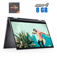 Ноутбук-трансформер Dell Inspiron 7415 2-in-1 / 14" (1920x1080) IPS Touch / AMD Ryzen 5 5500U (6 (12) ядер по 2.1 - 4.0 GHz) / 8 GB DDR4 / 512 GB SSD / AMD Radeon Graphics / WebCam б/в