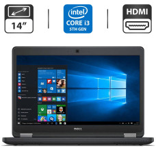 Ноутбук Dell Latitude E5450 / 14" (1366x768) TN / Intel Core i3-5010U (2 (4) ядра по 2.1 GHz) / 4 GB DDR3 / 500 GB HDD / Intel HD Graphics 5500 / WebCam / HDMI б/в