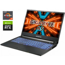 Ігровий ноутбук Gigabyte A5 K1 / 15.6" (1920x1080) IPS / AMD Ryzen 7 5800H (8 (16) ядер 3.2 - 4.4 ГГц) / 16 ГБ DDR4 / 512 ГБ SSD + 1000 ГБ HDD / nVidia GeForce RTX 3070, 8 ГБ GDDR6, 256-біт / веб-камера б/в