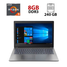 Ноутбук Lenovo IdeaPad 330-15ARR / 15.6" (1920x1080) TN / AMD Ryzen 5 2500U (4 (8) ядра по 2.0 - 3.6GHz) / 8 GB DDR4 / 240 GB SSD + 1000 GB HDD / AMD Radeon Vega 8 Mobile Graphics / WebCam б/в