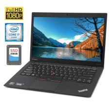 Ультрабук Lenovo ThinkPad X1 Carbon (4th Gen) / 14" (1920x1080) IPS / Intel Core i7-6600U (2 (4) ядра по 2.6 - 3.4 GHz) / 8 GB DDR3 / 256 GB SSD / Intel HD Graphics 520 / WebCam / Windows 11 Pro б/в