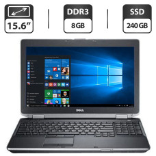 Ноутбук Б-клас Dell Latitude E6530 / 15.6" (1920x1080) TN / Intel Core i5-3320M (2 (4) ядра по 2.6 - 3.3 GHz) / 8 GB DDR3 / 240 GB SSD / Intel HD Graphic 4000 / DVD-ROM / HDMI б/в