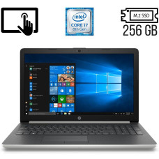 Ноутбук Б-класс HP Pavilion 15-da0073wm / 15.6" TN Touch / Intel Core i7-8550U (4(8) ядра по 1.8-4 GHz) / 8GB DDR4 / 256GB SSD M.2 / UHD Graphics 620 / WebCam / DVD-RW / HDMI б/в