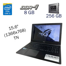 Ноутбук Acer Aspire A315-53-C6CS / 15.6" TN / Intel Core i5-8250U (4(8) ядра по 1.6-3.4 GHz) / 8GB DDR4 / 256GB SSD / UHD Graphics 620 / WebCam / Win 10 PRO Lic б/в