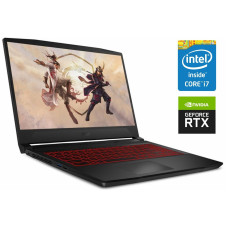 Ігровий ноутбук MSI Katana GF66 11UD / 15.6" IPS / Core i7-11800H (8 (16) ядер по 2.3-4.6 GHz) / 32GB DDR4 / 512GB SSD / GeForce RTX 3050 Ti, 4GB GDDR6, 128-bit / WebCam / Win 11 Home б/в