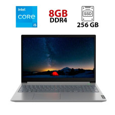 Ультрабук Lenovo ThinkBook 15-IML / 15.6" (1920x1080) TN / Intel Core i5-10210U (4 (8) ядра по 1.6 - 4.2 GHz) / 8 GB DDR4 / 256 GB SSD / Intel UHD Graphics / WebCam / HDMI б/в