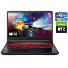 Ігровий ноутбук Acer Nitro 5 AN515-54 / 15.6" (1920x1080) IPS / Intel Core i5-9300H (4 (8) ядра по 2.4 - 4.1 GHz) / 16 GB DDR4 / 256 GB SSD + 1000 GB HDD / nVidia GeForce RTX 2060, 6 GB GDDR6, 192-bit / WebCam б/в