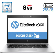 Ноутбук-трансформер HP EliteBook x360 1030 G2 / 13.3" (1920x1080) IPS Touch / Intel Core i5-7300U (2 (4) ядра по 2.6 - 3.5 GHz) / 8 GB DDR4 / 256 GB SSD M.2 / Intel HD Graphics 620 / WebCam / Fingerprint / USB 3.1 / HDMI б/в