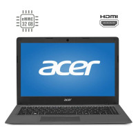 Ноутбук Acer Aspire One Cloudbook 14 AO1-431 / 14" (1366x768) TN / Intel Celeron N3050 (2 ядра по 1.6 - 2.16 GHz) / 2 GB DDR3 / 32 GB eMMC / Intel HD Graphics / WebCam / HDMI б/в