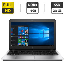 Ноутбук HP ProBook 450 G4 / 15.6" TN / Intel Core i5-7200U (2(4) ядра по 2.5-3.1 GHz) / 16GB DDR4 / 256GB SSD / HD Graphics 620 / WebCam / HDMI б/в