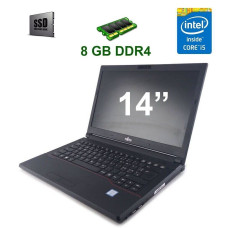 Ноутбук Fujitsu LifeBook E546 / 14" (1920x1080) IPS / Intel Core i5-6200U (2 (4) ядра по 2.3 - 2.8 GHz) / 8 GB DDR4 / 240 GB SSD / Intel HD Graphics 520 / WebCam / 3G б/в