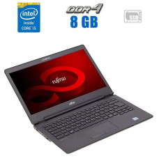 Ультрабук Fujitsu LifeBook U747 / 14" (1920x1080) IPS / Intel Core i5-6200U (2 (4) ядра по 2.3 - 2.8 GHz) / 8 GB DDR4 / 256 GB SSD M.2 / Intel HD Graphics 520 / WebCam б/в