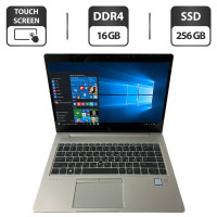 Ультрабук HP EliteBook 840 G5 / 14" (1920x1080) IPS Touch / Intel Core i5-8250U (4 (8) ядра по 1.6 - 3.4 GHz) / 16 GB DDR4 / 256 GB SSD / Intel UHD Graphics 620 / WebCam / АКБ NEW б/в