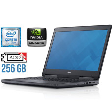 Робоча станція Dell Precision 7520 / 15.6" TN / Core i5-7300HQ (4 ядра по 2.5-3.5GHz) / 16GB DDR4 / 256GB SSD M.2 NEW / Quadro M1200, 4GB б/в