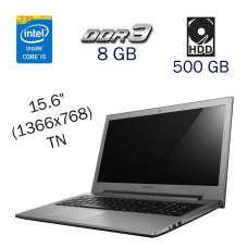 Ноутбук Lenovo Z500 / 15.6" TN / Intel Core i5-3230M (2(4) ядра по 2.6-3.2 GHz) / 8GB DDR3 / 500GB HDD GeForce GT 645M, 2GB DDR3, 128-bit / WebCam / DVD-ROM б/в