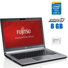 Ноутбук Fujitsu LifeBook E734 / 13.3" (1366x768) TN / Intel Core i5-4300M (2 (4) ядра по 2.6 - 3.3 GHz) / 8 GB DDR3 / 128 GB SSD / Intel HD Graphics 4600 / WebCam / Windows 10 Pro б/в