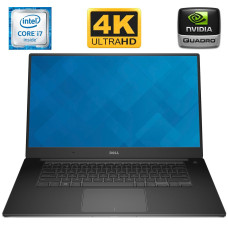 Мобільна робоча станція Dell Precision 5510 / 15.6" (3840x2160) IGZO Touch / Intel Xeon E3-1505M v5 (4 (8) ядра по 2.8 - 3.7 GHz) / 16 GB DDR4 / 512 GB SSD / nVidia Quadro M1000M, 2 GB GDDR5, 128-bit / WebCam б/в