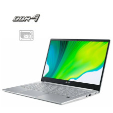 Ноутбук Б-класс Acer Swift 3 / 14" IPS / Intel Core i3-7100U (2(4) ядра по 2.4GHz) / 4GB DDR4 / 128GB SSD / HD Graphics 620 / WebCam / АКБ не тримає б/в