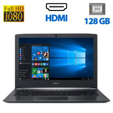 Ноутбук Acer Aspire S5-371 / 13.3" (1920x1080) IPS / Intel Core i3-7100U (2 (4) ядра по 2.4 GHz) / 4 GB DDR3 / 128 GB SSD / Intel HD Graphics 520 / WebCam / Win 10 Home б/в