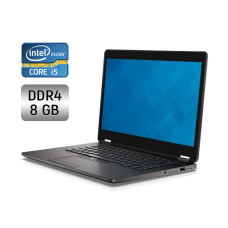 Ультрабук Dell Latitude E7470 / 14" (1600x900) TN / Intel Core i5-6300U (2 (4) ядра по 2.4 - 3.0 GHz) / 8 GB DDR4 / 256 GB SSD / Intel HD Graphics 520 / WebCam / Windows 10 б/в