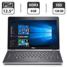 Нетбук Dell Latitude E6230 / 12.5" (1366x768) TN / Intel Core i7-3520M (2 (4) 2.9 - 3.6 GHz) / 8 GB DDR3 / 128 GB SSD / Intel HD Graphics 4000 / WebCam / VGA б/в
