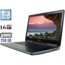 Ігровий ноутбук Dell Precision 7710 / 17.3" (1920x1080) IPS / Intel Core i5-6300HQ (4 ядра по 2.3 - 3.2 GHz) / 16 GB DDR4 / 256 GB SSD M.2 / AMD FirePro W5170M, 2 GB GDDR5 б/в
