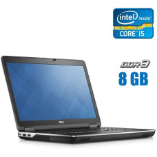 Ноутбук Dell Latitude E6540 / 15.6" (1920x1080) IPS / Intel Core i5-4310M (2 (4) ядра по 2.7 - 3.4 GHz) / 8 GB DDR3 / 180 GB SSD+500 GB HDD / Intel HD Graphics 4600 / WebCam / FingerPrint б/в