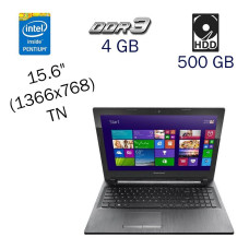 Ноутбук Lenovo G50-30 / 15.6" TN / Pentium N3540 (4 ядра по 2.16-2.66 GHz) / 4GB DDR3 / 500GB HDD / GeForce 820M, 1 GB DDR3, 64-bit / WebCam / DVD-ROM б/в